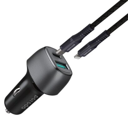 PORODO DUAL PORT CAR CHARGER 45W